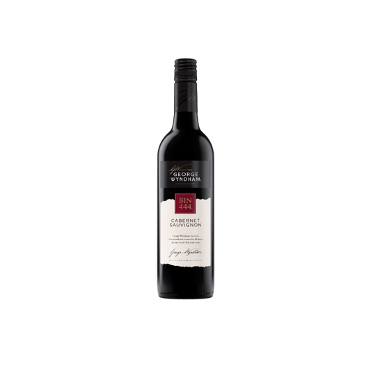 Wine bottle with a label on a white background