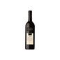 Wine bottle with label on a white background