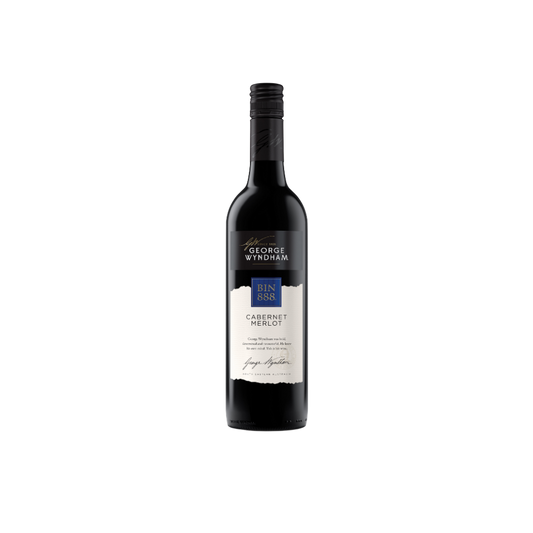 Wine bottle with a label on a white background