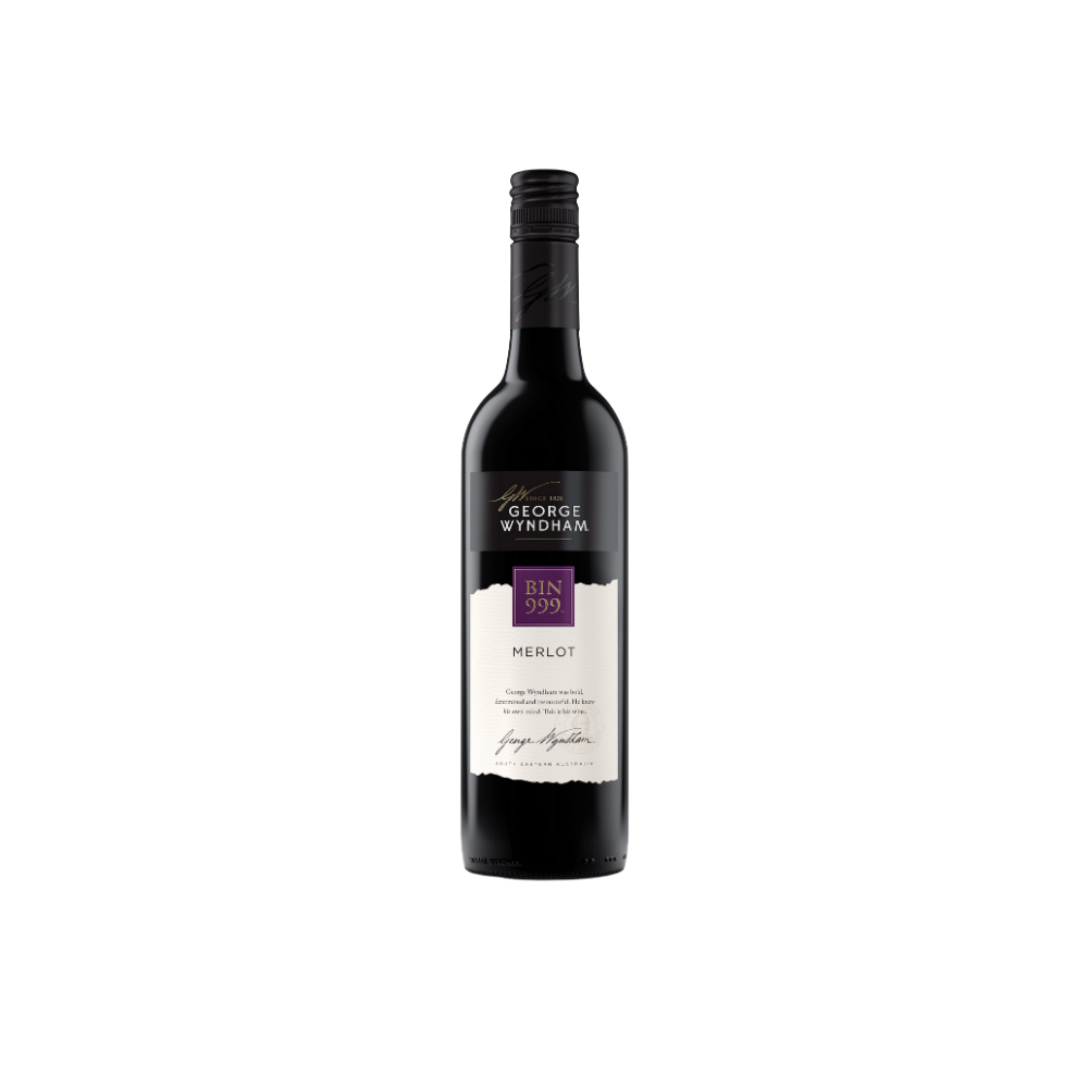 Wine bottle with a label on a white background