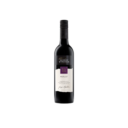 Wine bottle with a label on a white background