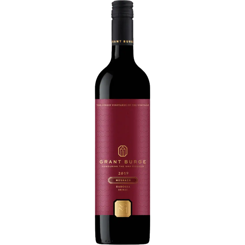 Grant Burge wine bottle on a white background