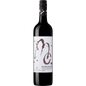 Wine bottle with a white label on a white background