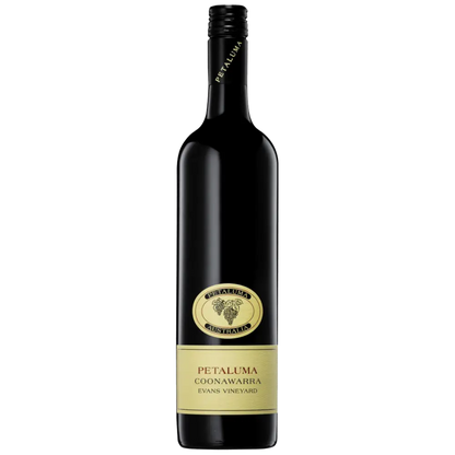Wine bottle with 'Petaluma Coonawarra' label on a white background