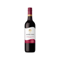 Red wine bottle with Jacob's Creek label on a white background