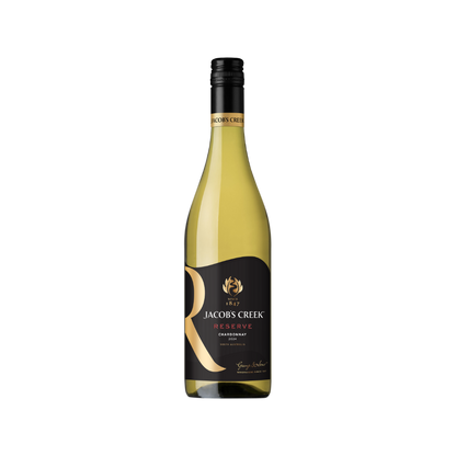 Wine bottle with 'Jacobs Creek' label on a white background